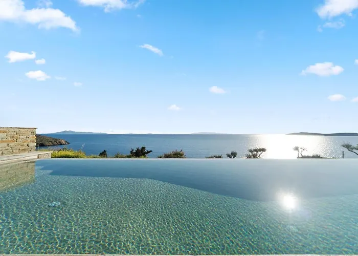 Thalassa, Beachfront, Private Pool & Sunset Views By Explore Andros * Batsi