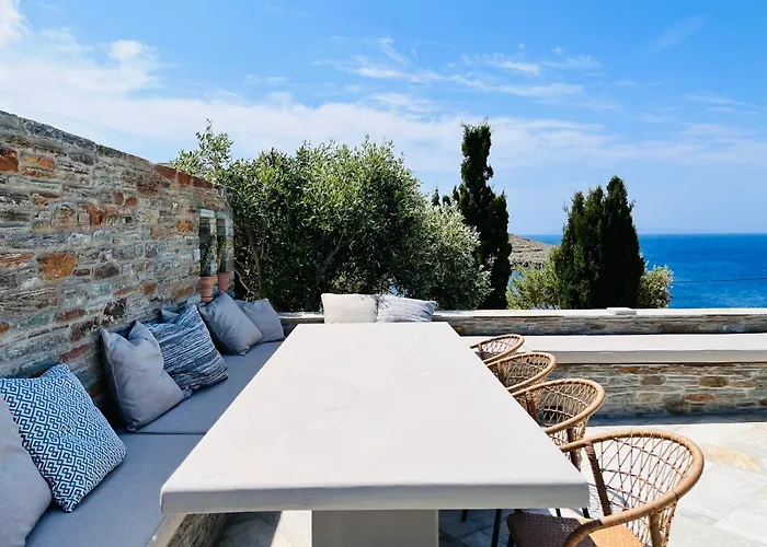 Thalassa, Beachfront, Private Pool & Sunset Views By Explore Andros