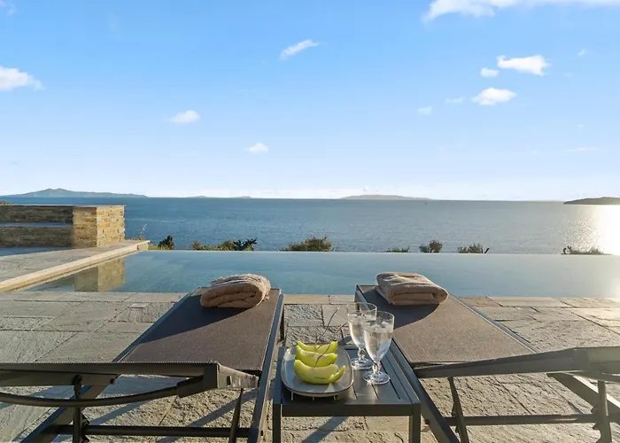 Thalassa, Beachfront, Private Pool & Sunset Views By Explore Andros